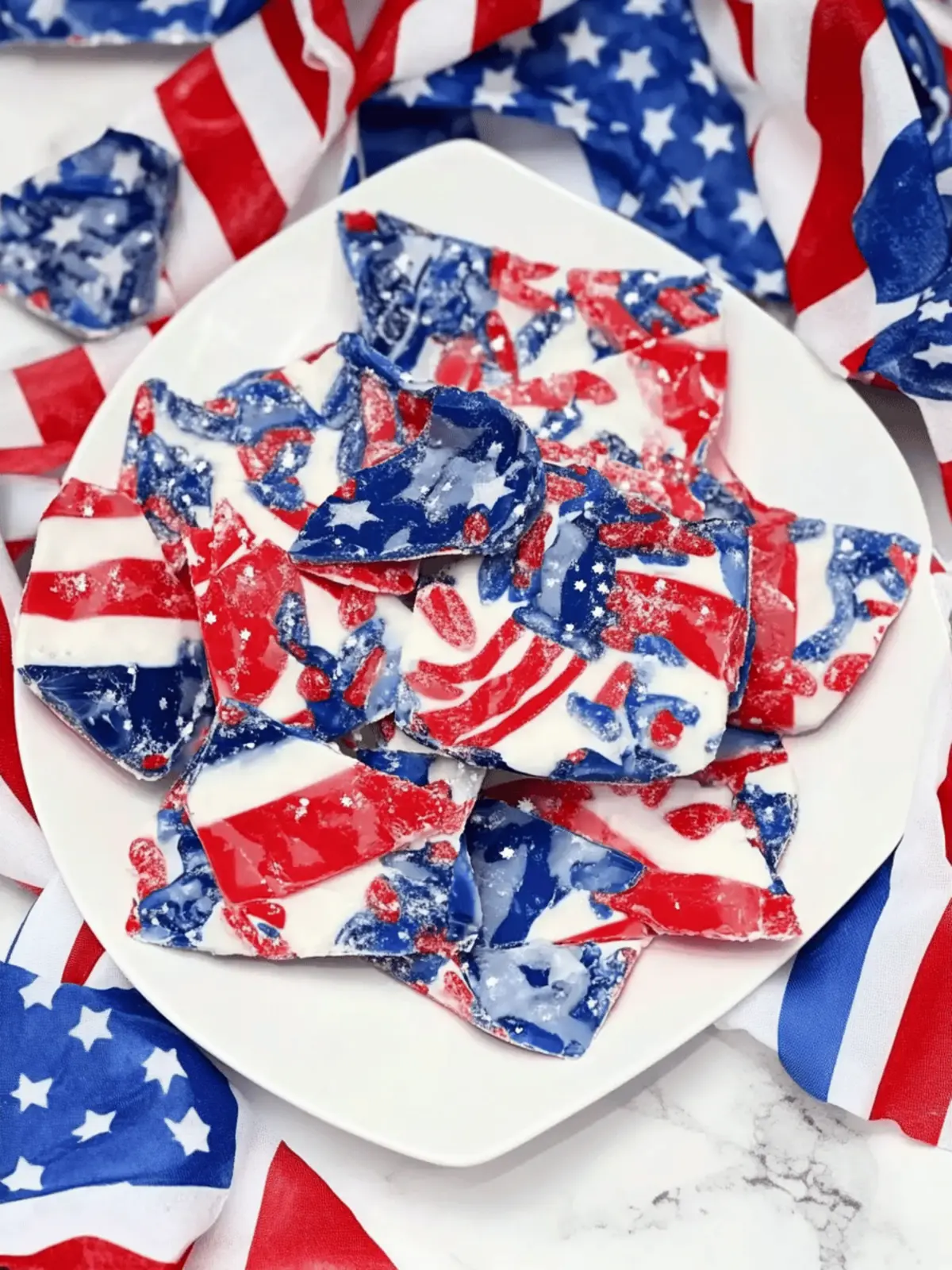 Patriotic Candy Bark