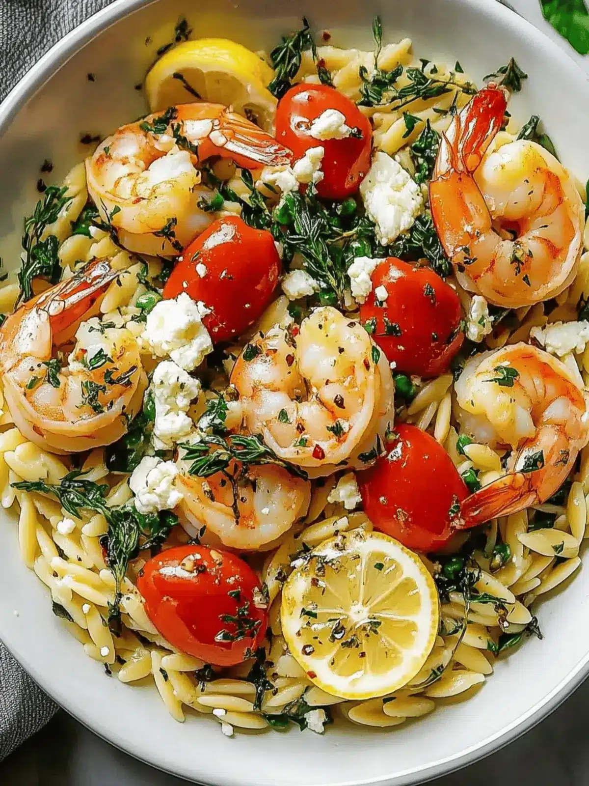 Lemon Feta Orzo Shrimp for a Zesty Dinner Delight 3 Lemon Feta Orzo Shrimp
