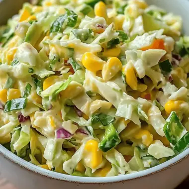 Jalapeno Corn Coleslaw