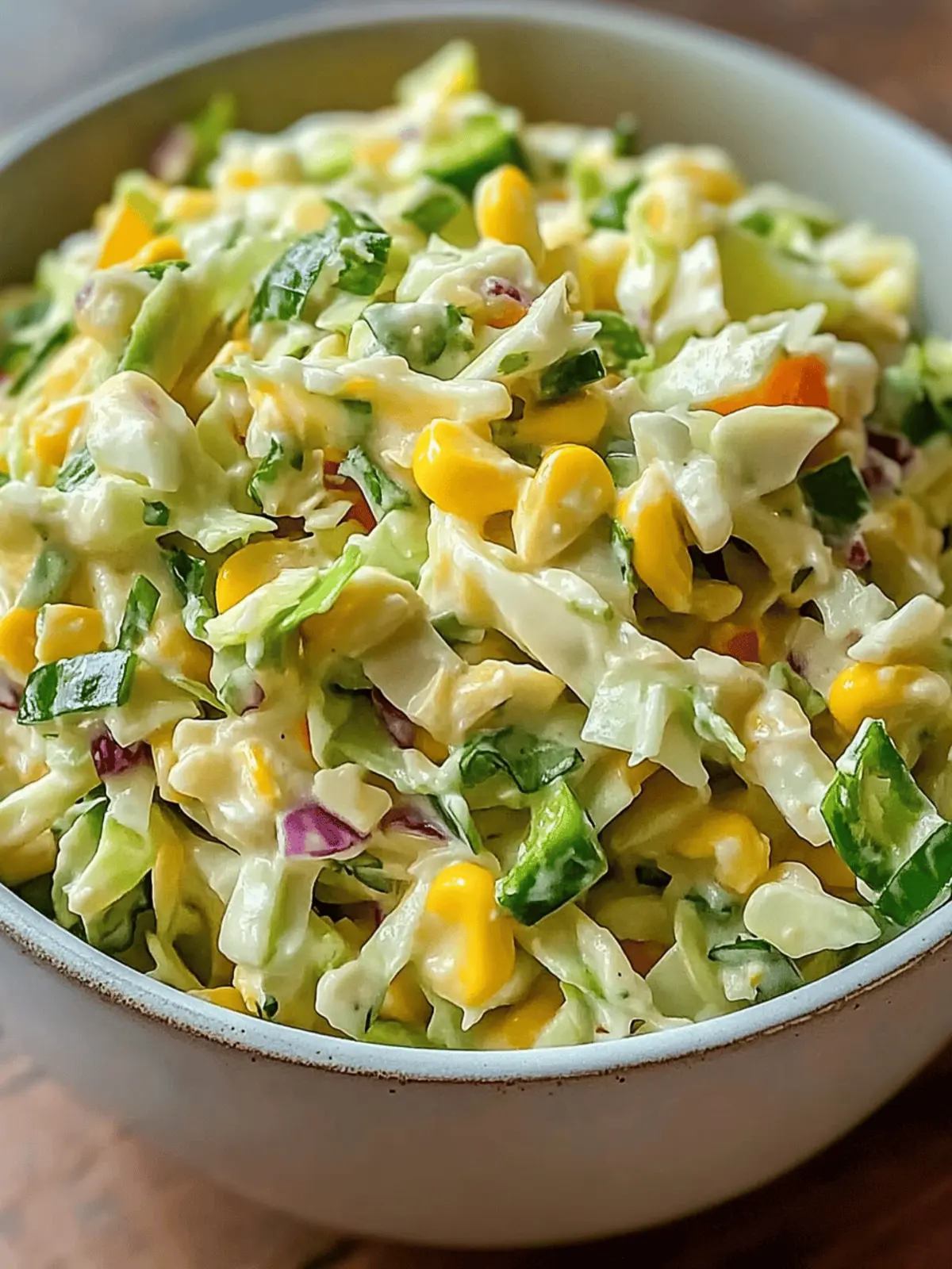 Jalapeno Corn Coleslaw