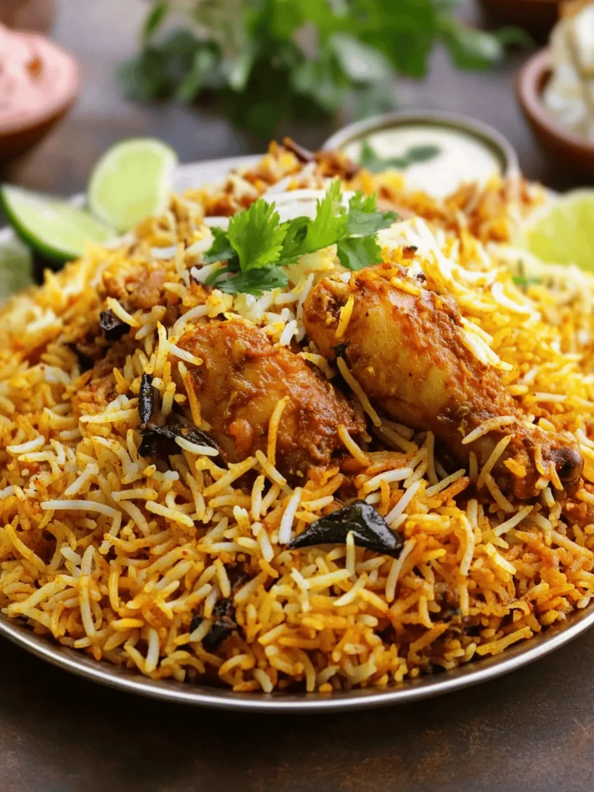 Double Masala Chicken Dum Biryani