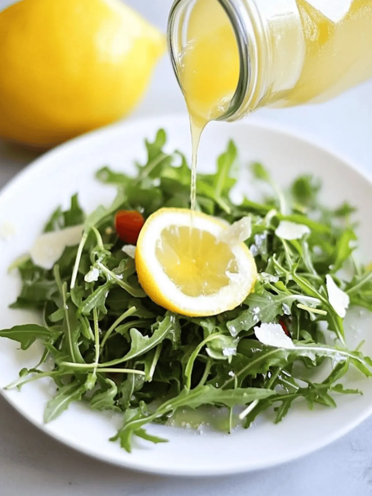 Arugula Salad with Lemon Vinaigrette
