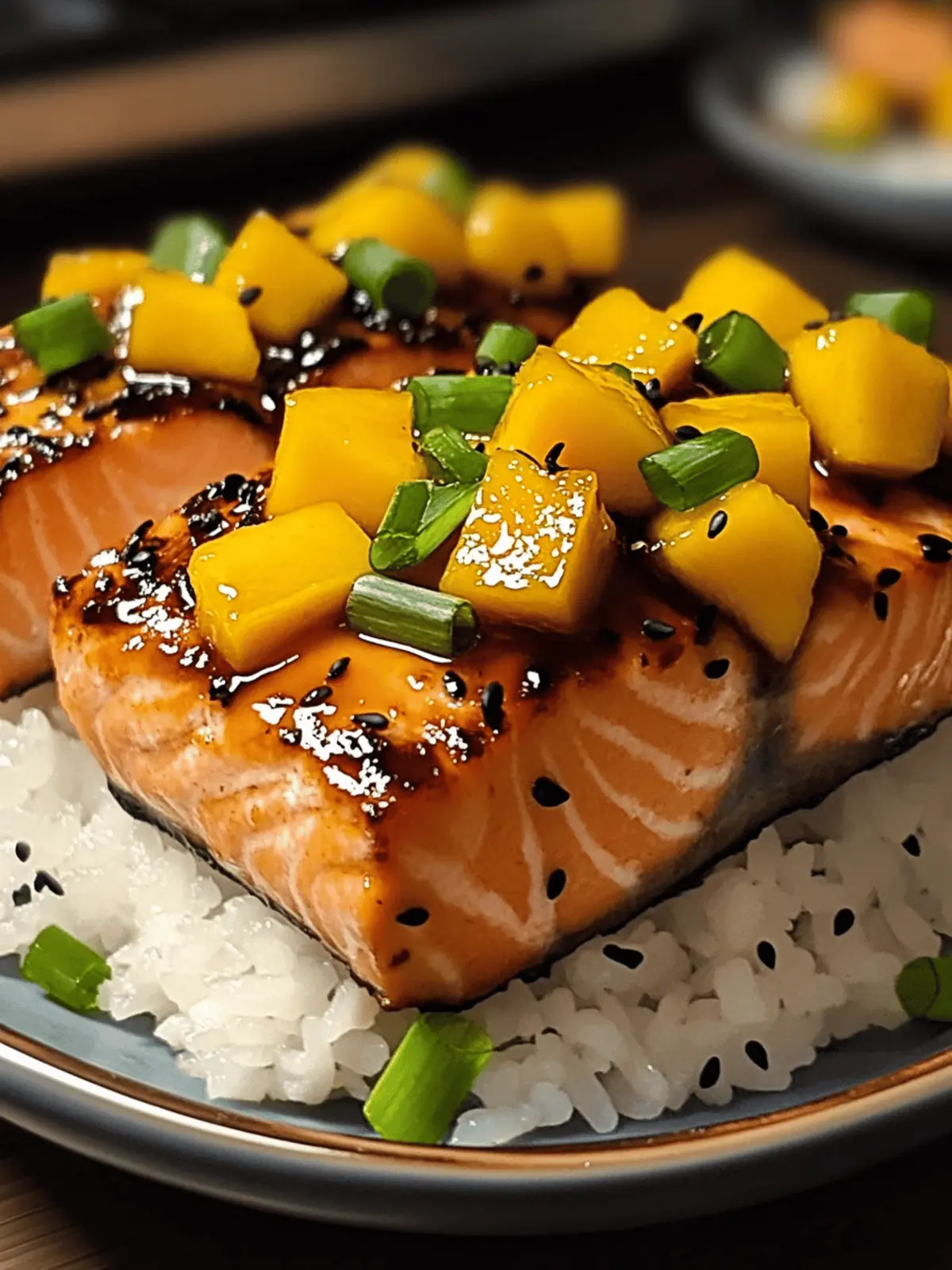 Mango Teriyaki Salmon: A Tropical Twist for Quick Dinner Bliss 3 Mango Teriyaki Salmon