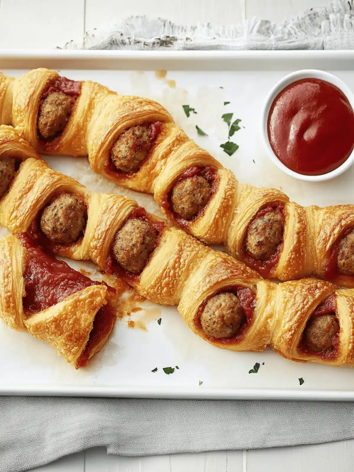 Meatball Crescent Rolls