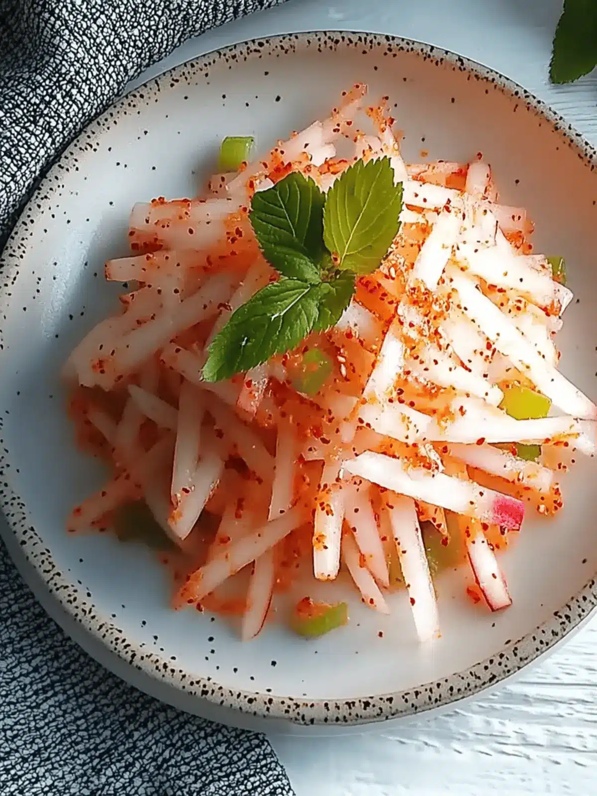 Crunchy Radish Banchan: Quick, Delicious, and Refreshing! 2 Radish Banchan