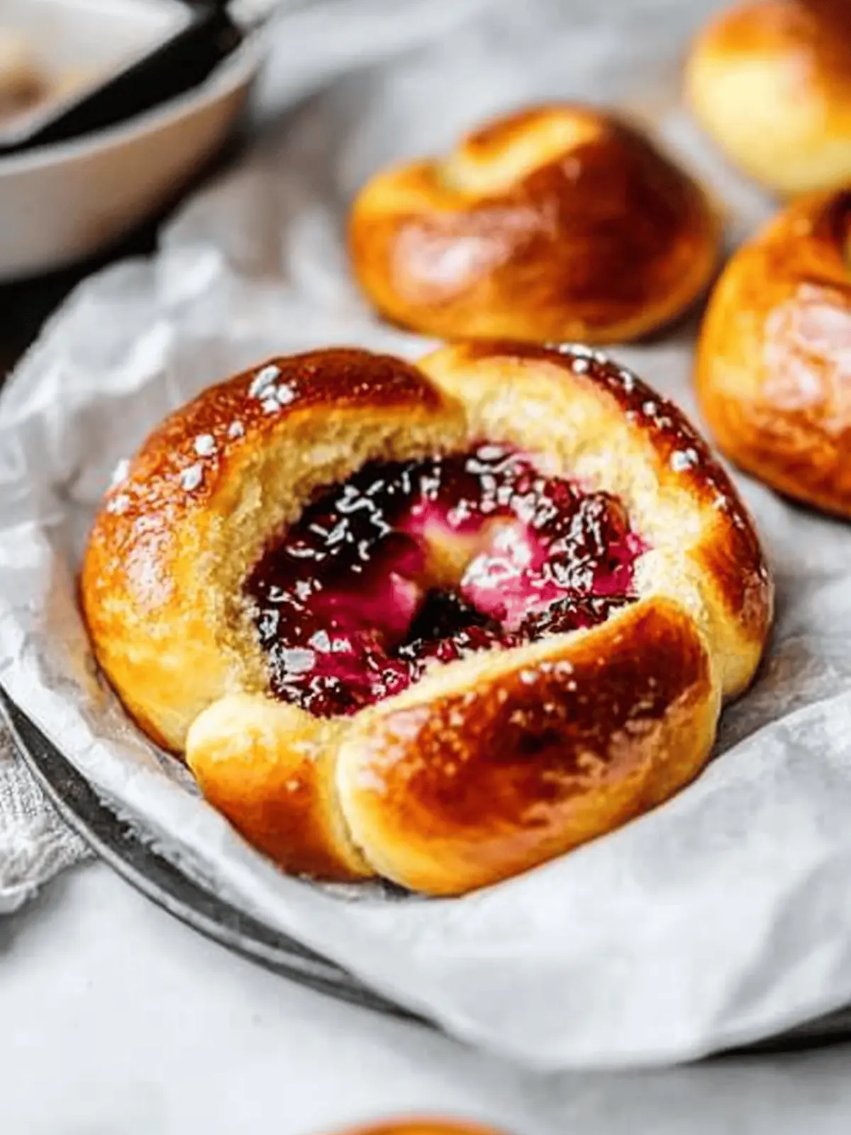 Vanilla Custard Brioche Buns
