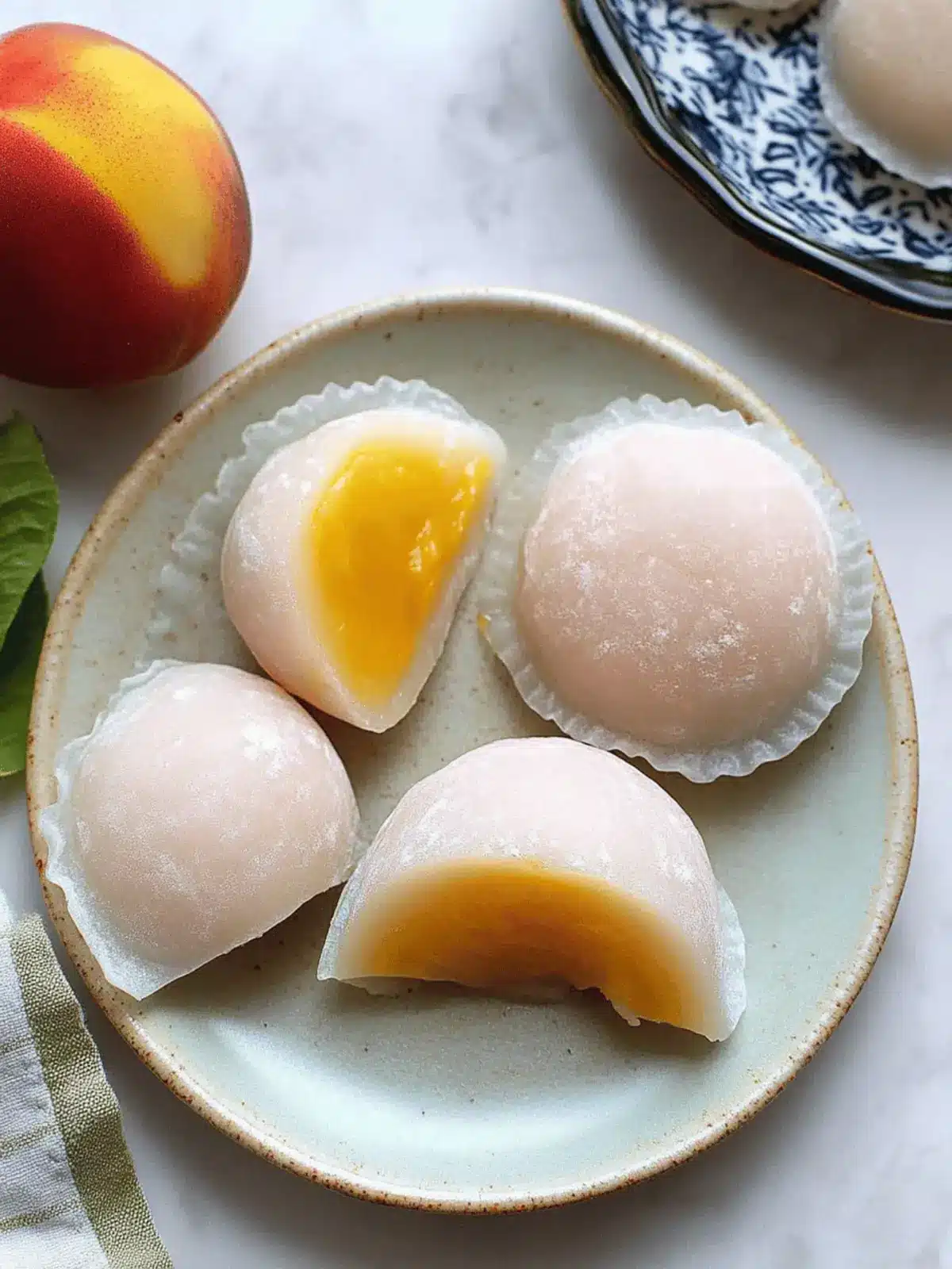 Whole Peach Mochi