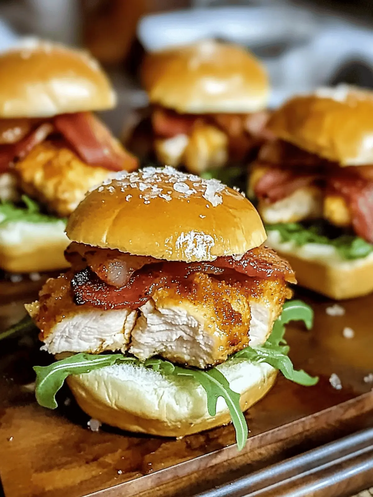 Savory Maple Chicken Bacon Sliders for Delightful Gatherings 2 Maple Chicken Bacon Sliders