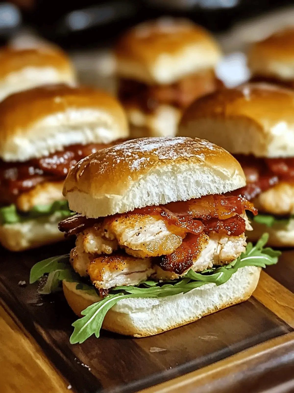 Savory Maple Chicken Bacon Sliders for Delightful Gatherings 3 Maple Chicken Bacon Sliders