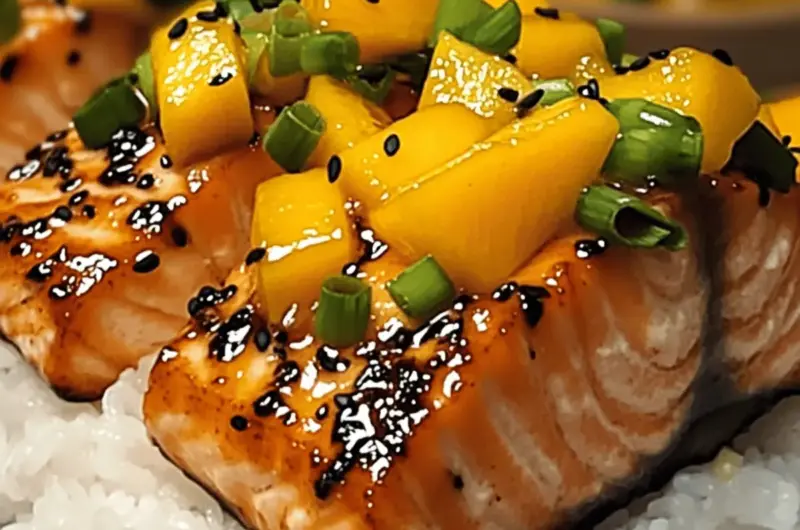 Mango Teriyaki Salmon: A Tropical Twist for Quick Dinner Bliss 1 Mango Teriyaki Salmon