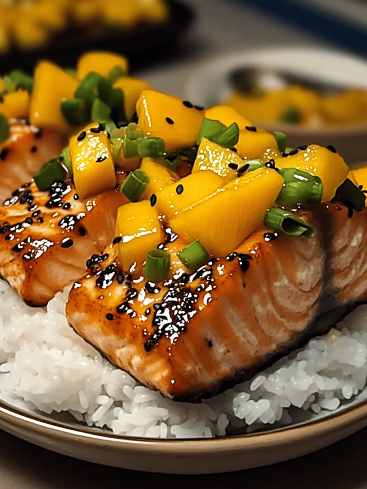 Mango Teriyaki Salmon