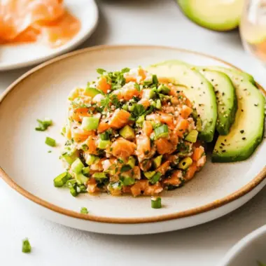 Fresh Salmon Tartare with Avocado