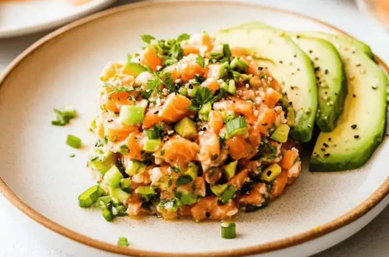 Fresh Salmon Tartare with Avocado