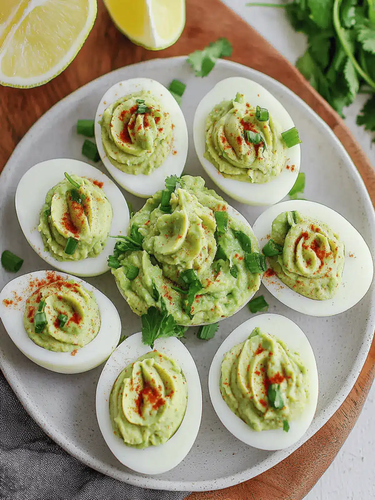 Guacamole Deviled Eggs