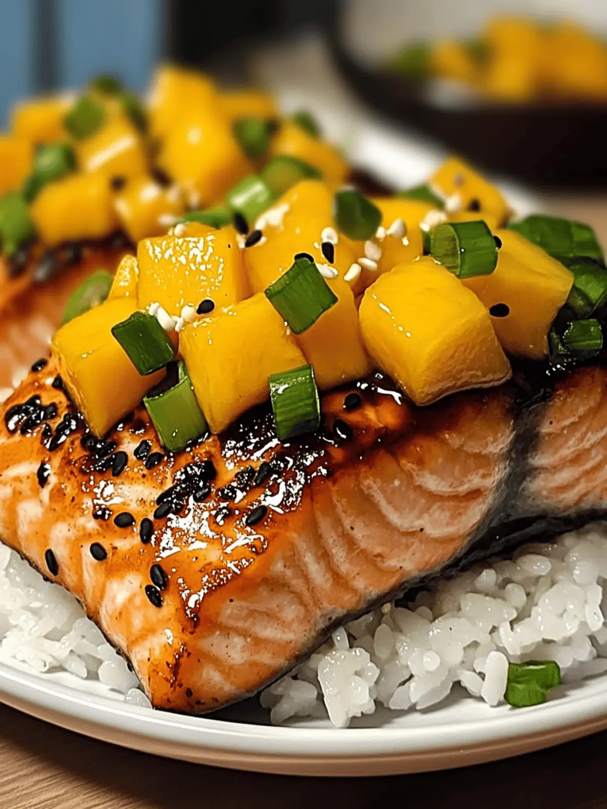 Mango Teriyaki Salmon: A Tropical Twist for Quick Dinner Bliss 2 Mango Teriyaki Salmon