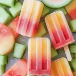 Triple Melon Popsicles