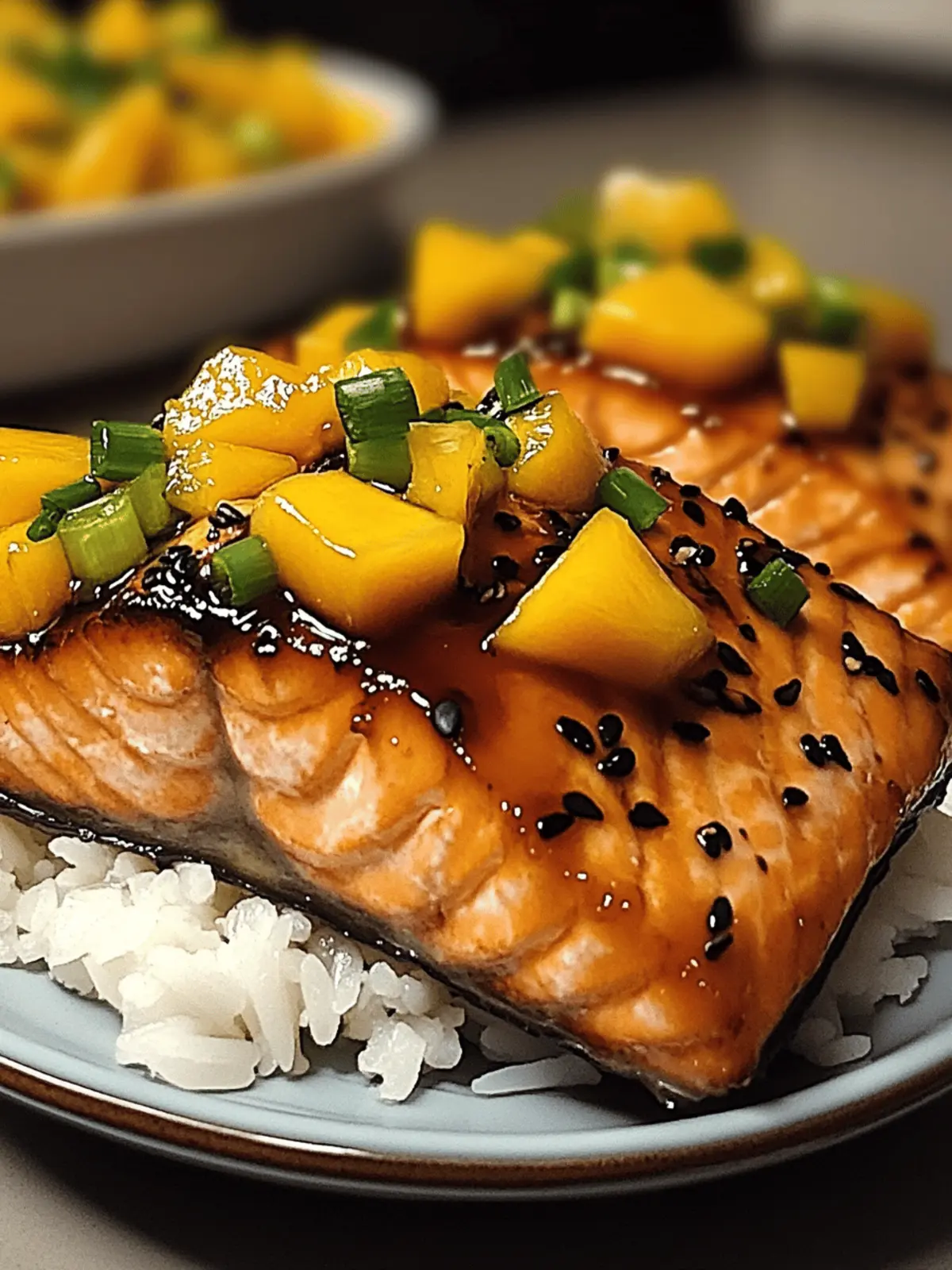 Mango Teriyaki Salmon: A Tropical Twist for Quick Dinner Bliss 4 Mango Teriyaki Salmon