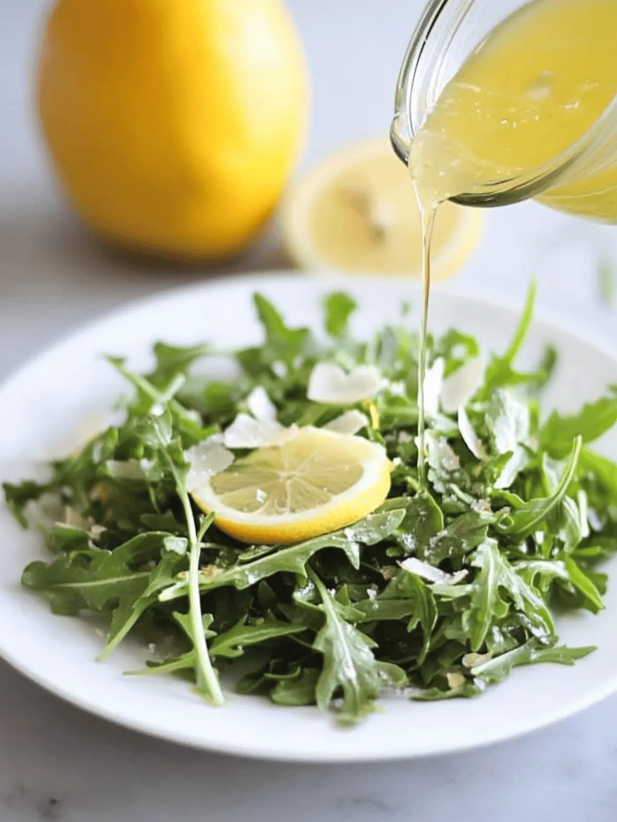 Arugula Salad with Lemon Vinaigrette