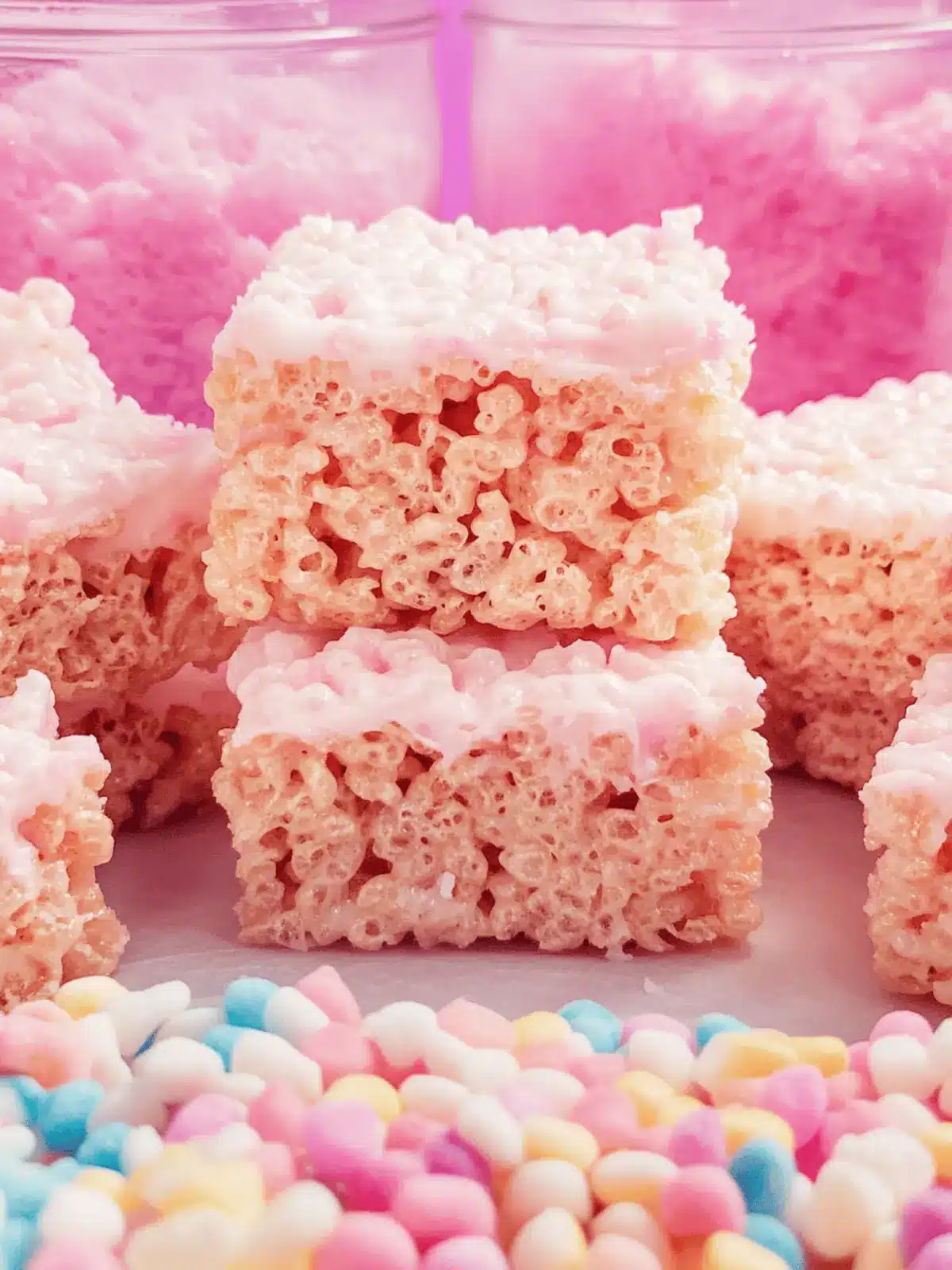Cotton Candy Rice Krispie Treats