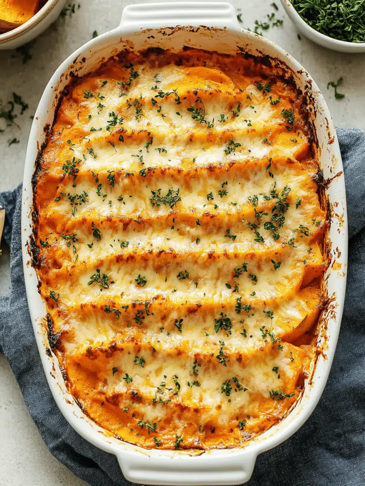 Chipotle Gouda Scalloped Sweet Potatoes