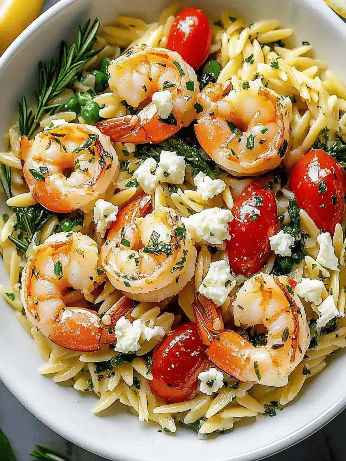 Lemon Feta Orzo Shrimp for a Zesty Dinner Delight 4 Lemon Feta Orzo Shrimp