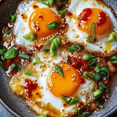Spicy Sweet and Sour Fried Eggs