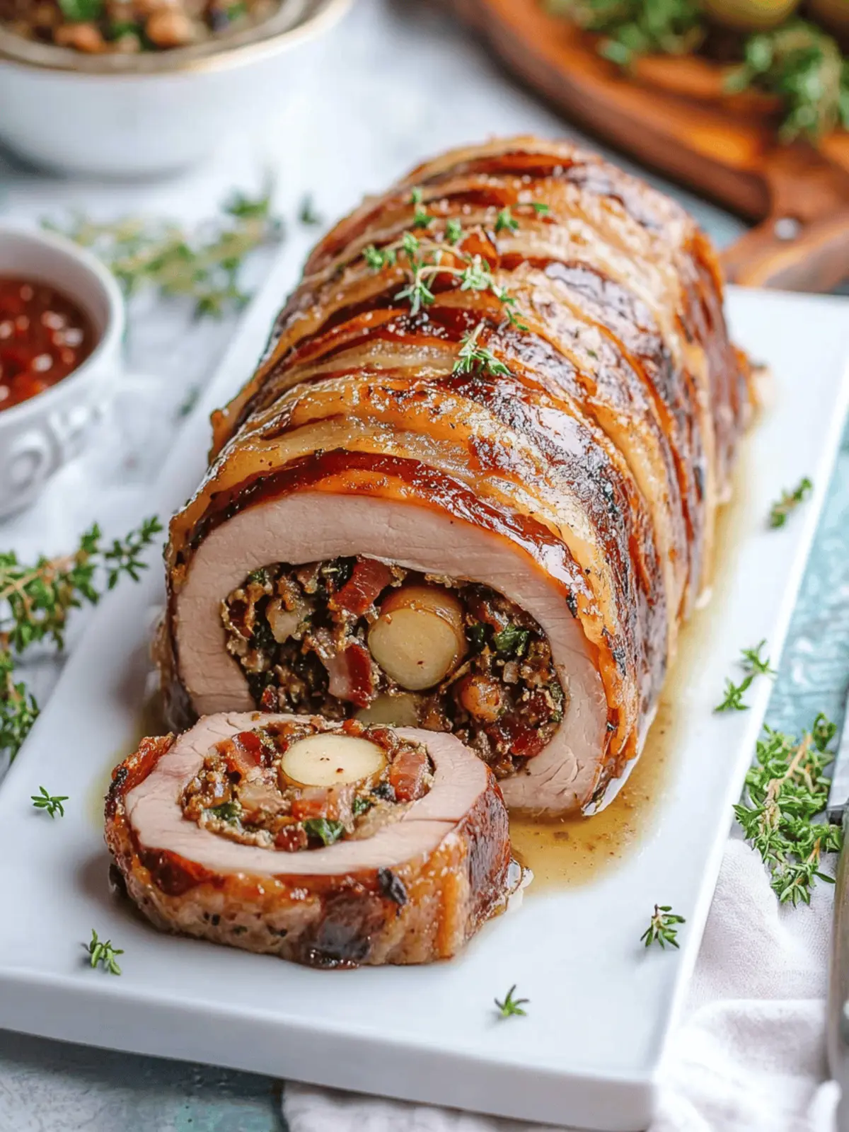 Savory Apple & Bacon Stuffed Pork Loin for Cozy Nights 3 Apple & Bacon Stuffed Pork Loin