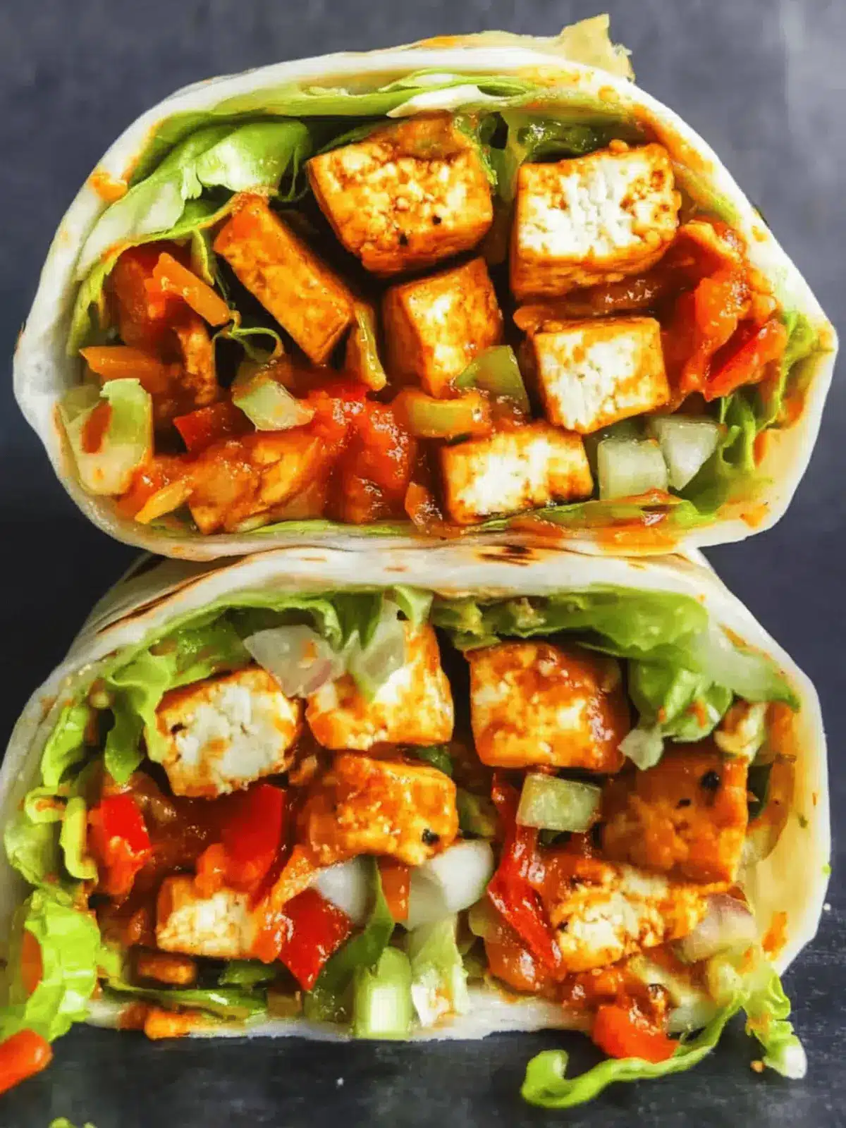 Spicy Tofu Wraps