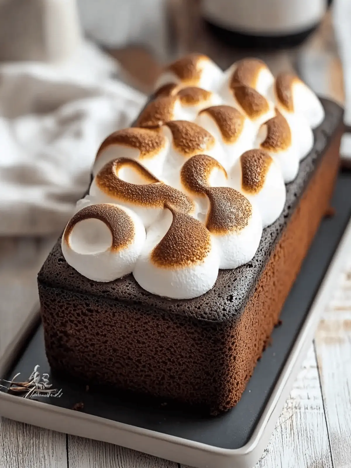 Irresistible S'mores Loaf Cake to Sweeten Your Day 2 S’mores Loaf Cake