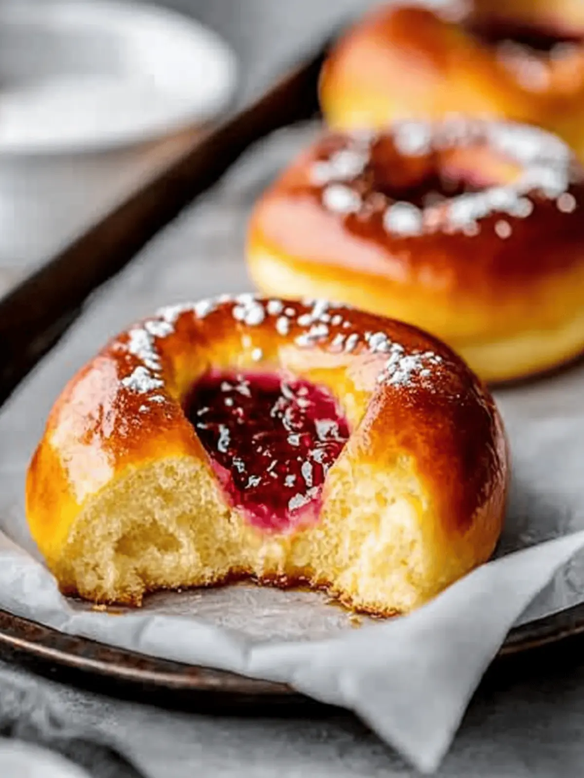 Vanilla Custard Brioche Buns