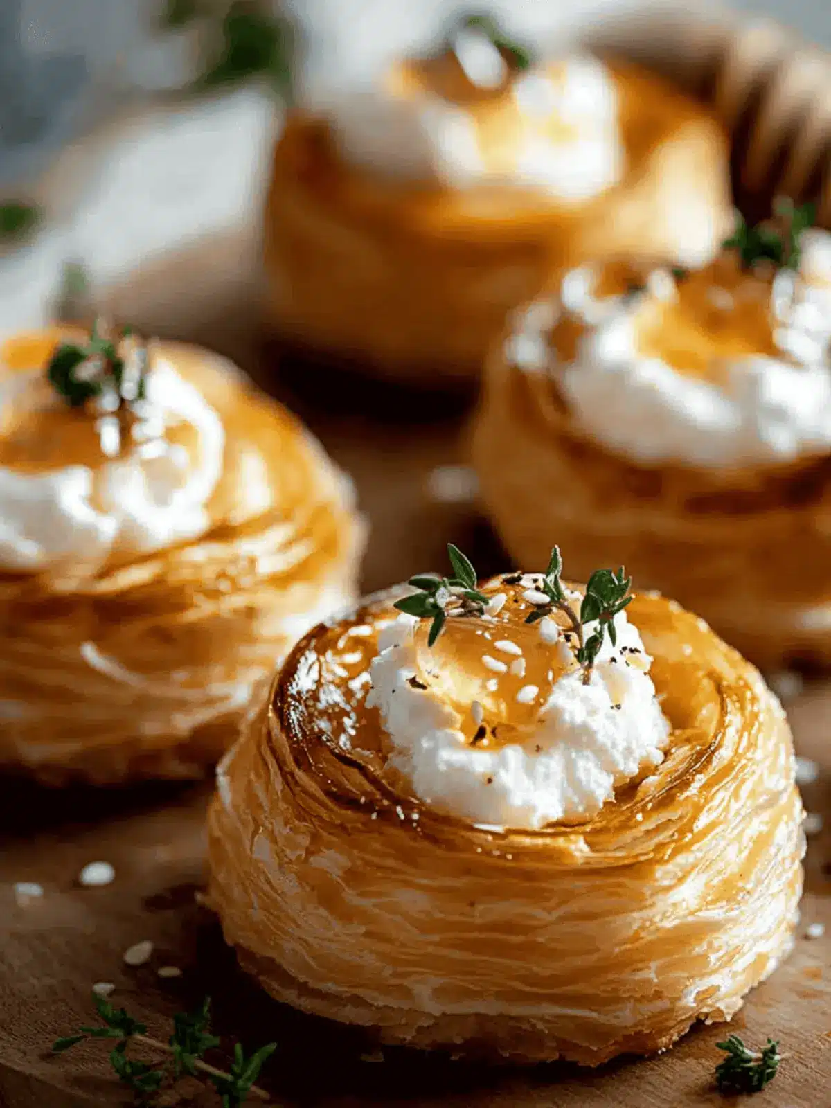 Goat Cheese and Honey Bites