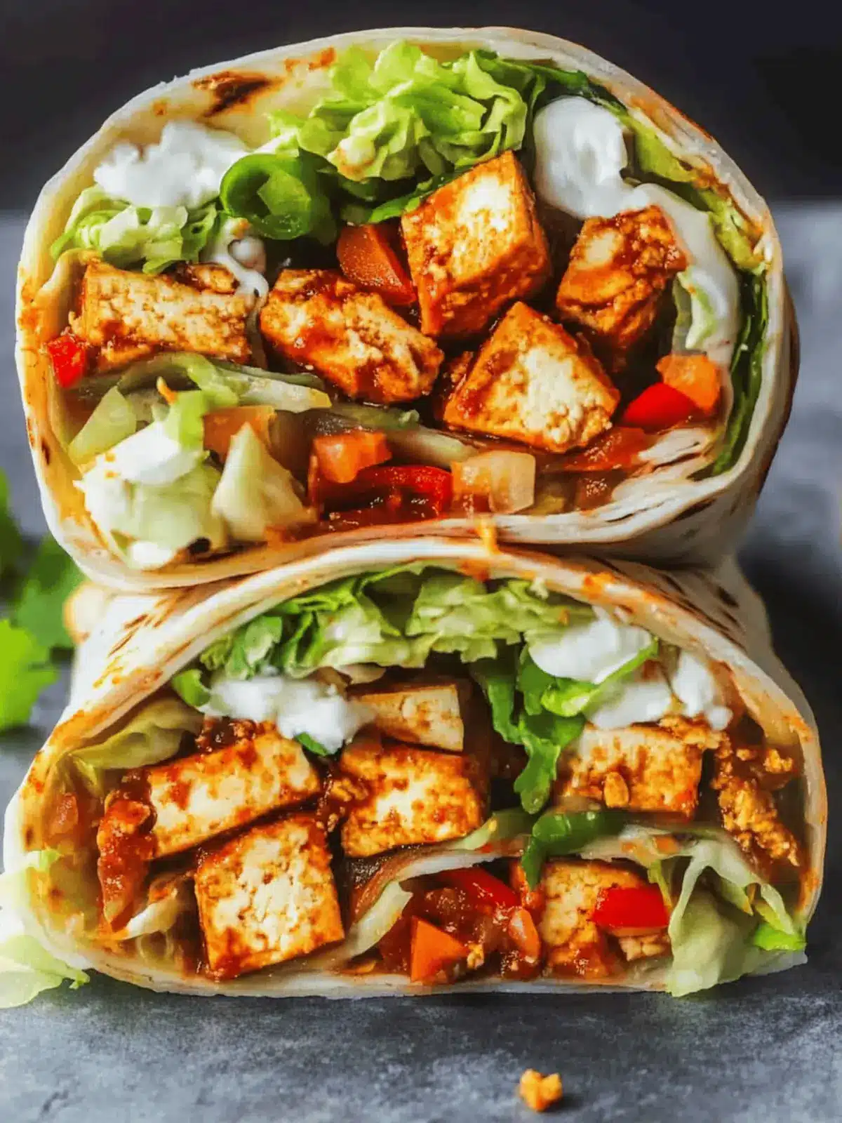Spicy Tofu Wraps