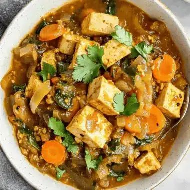 Garlic Ginger Tofu Stew