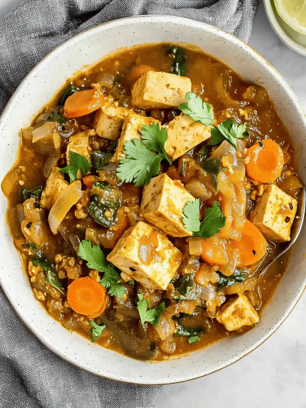 Garlic Ginger Tofu Stew