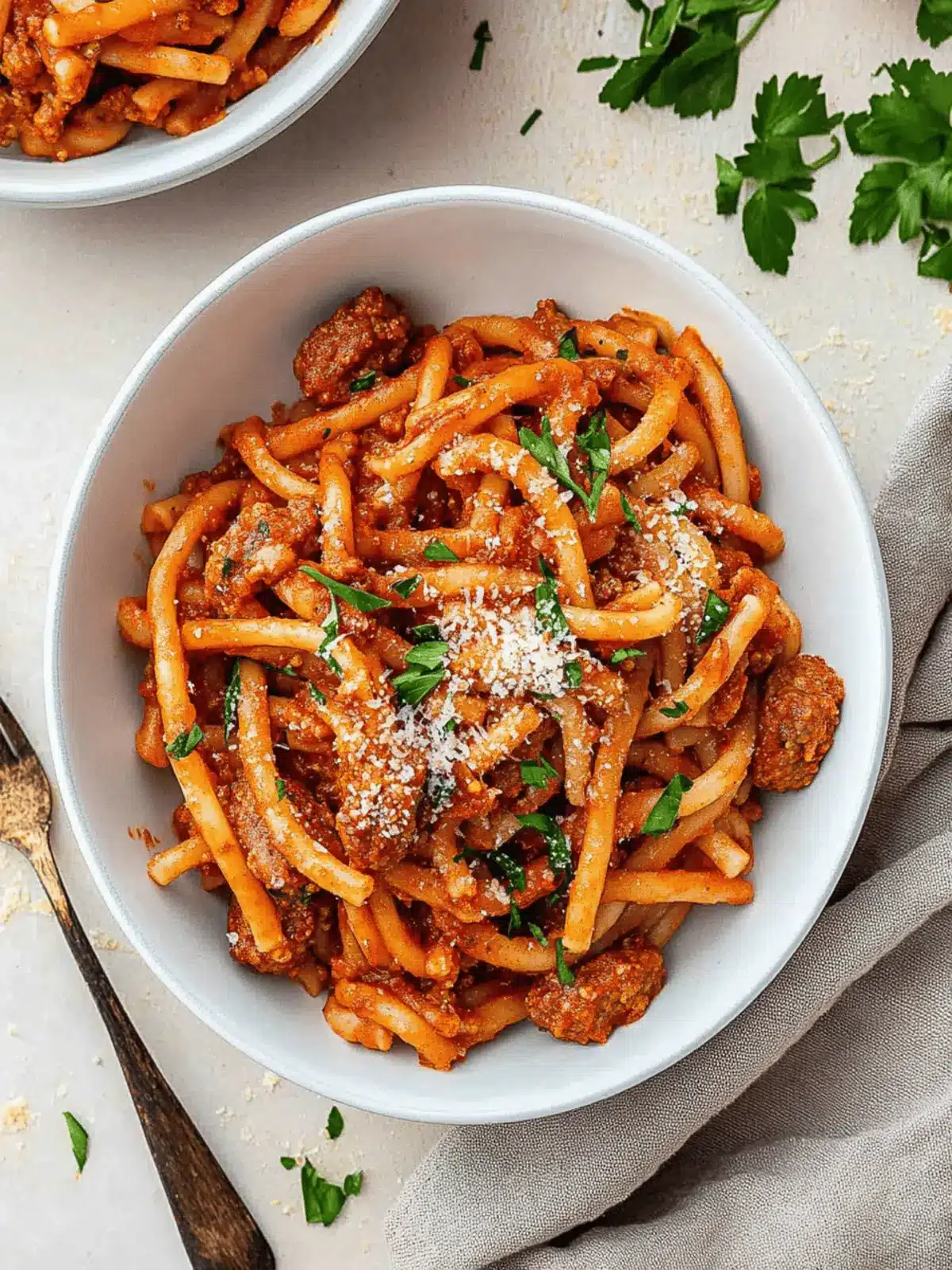 One Pot Spicy Sausage Pasta