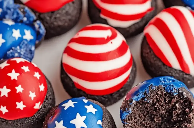 Patriotic Oreo Balls