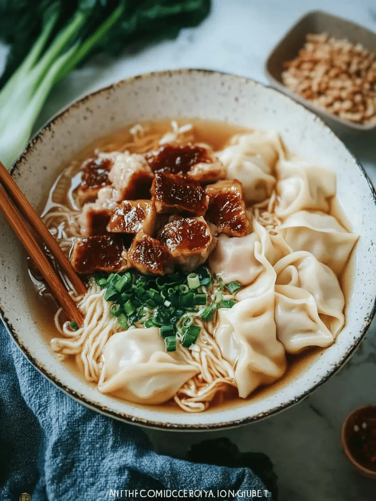 Wonton Char Siu Noodle Soup
