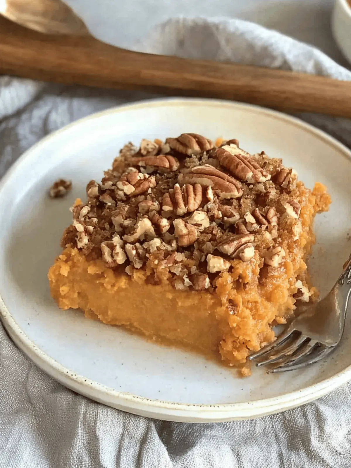 Sweet Potato Casserole with Pecans