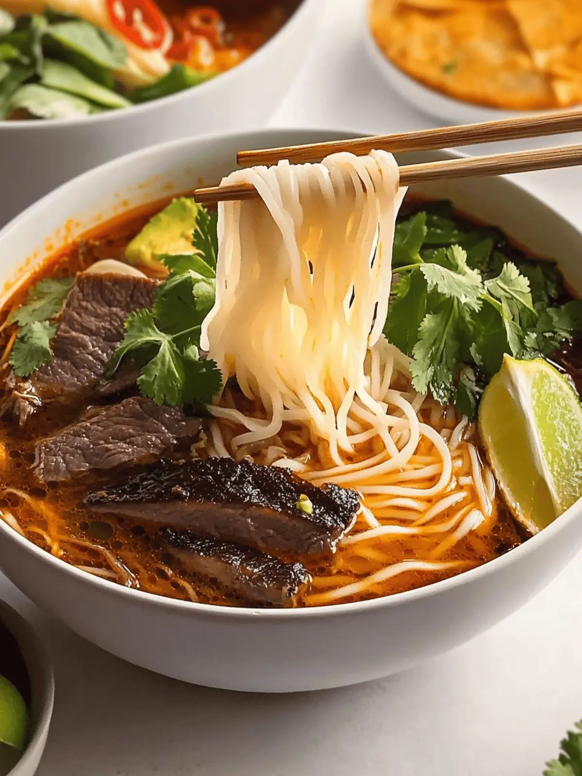 Spicy Vietnamese Beef Noodle Soup