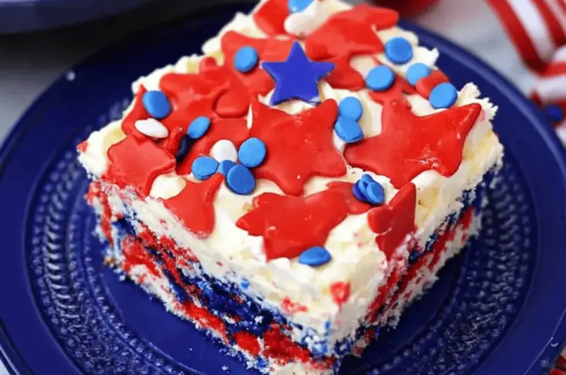 Patriotic Poke Cake