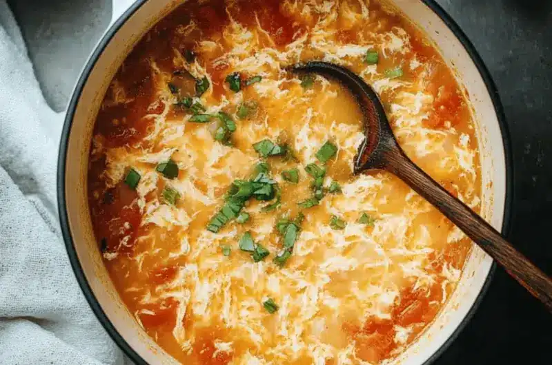Tomato Egg Drop Soup