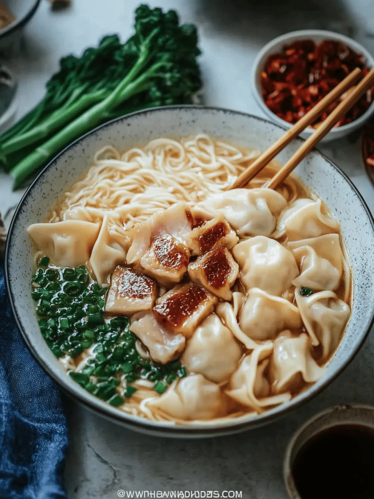 Wonton Char Siu Noodle Soup