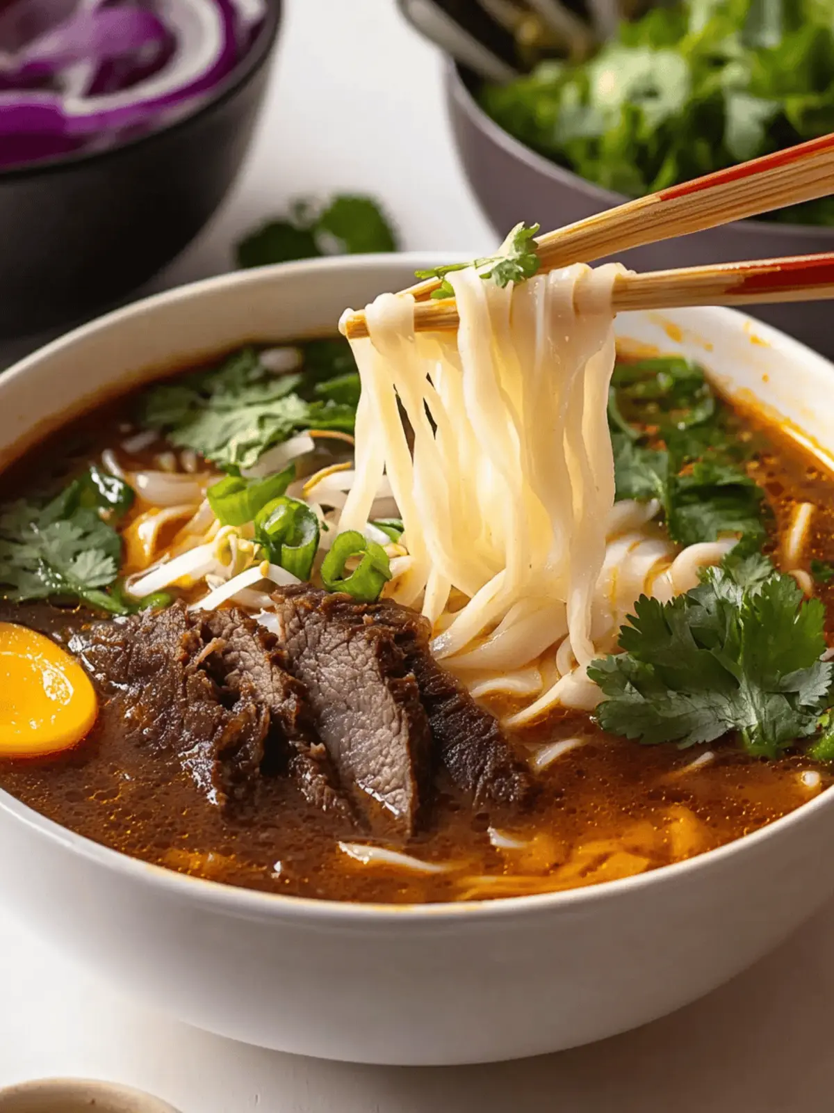 Spicy Vietnamese Beef Noodle Soup