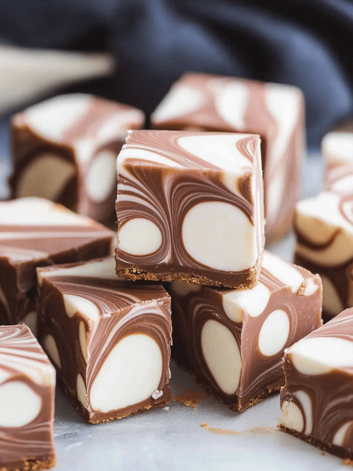 Marshmallow Swirl Fudge