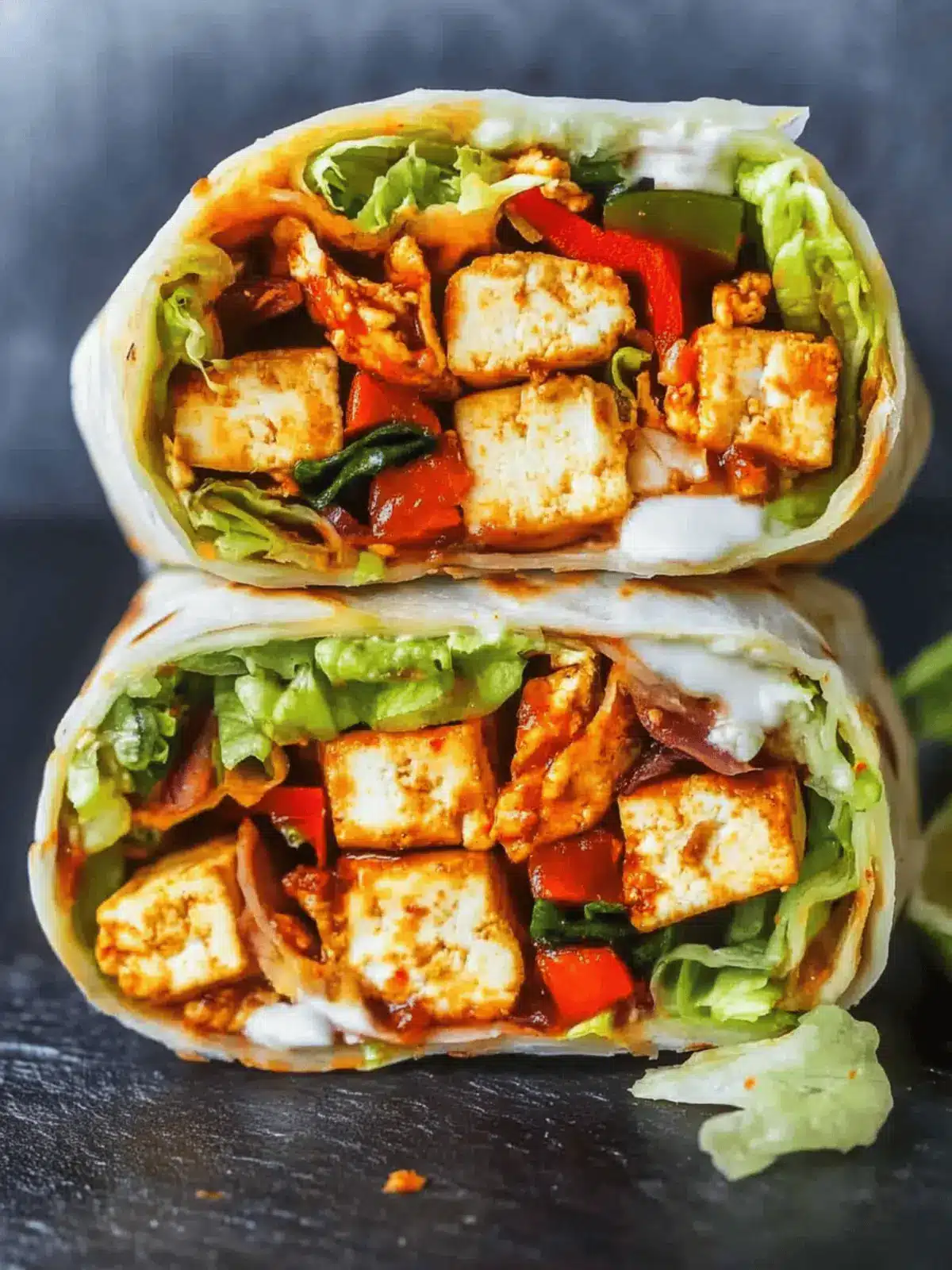 Spicy Tofu Wraps