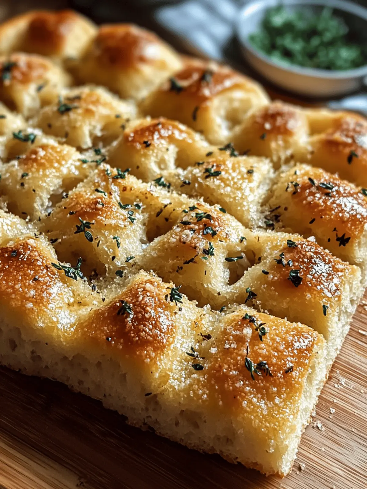 Garlic Parmesan Focaccia