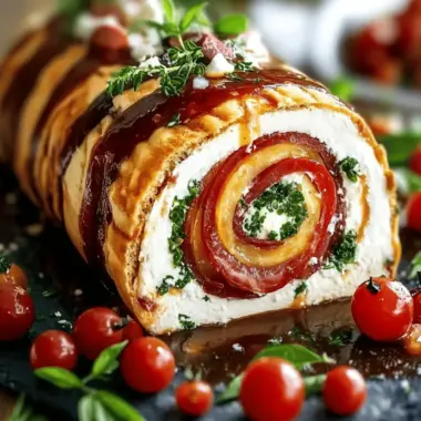Antipasto Cream Cheese Log