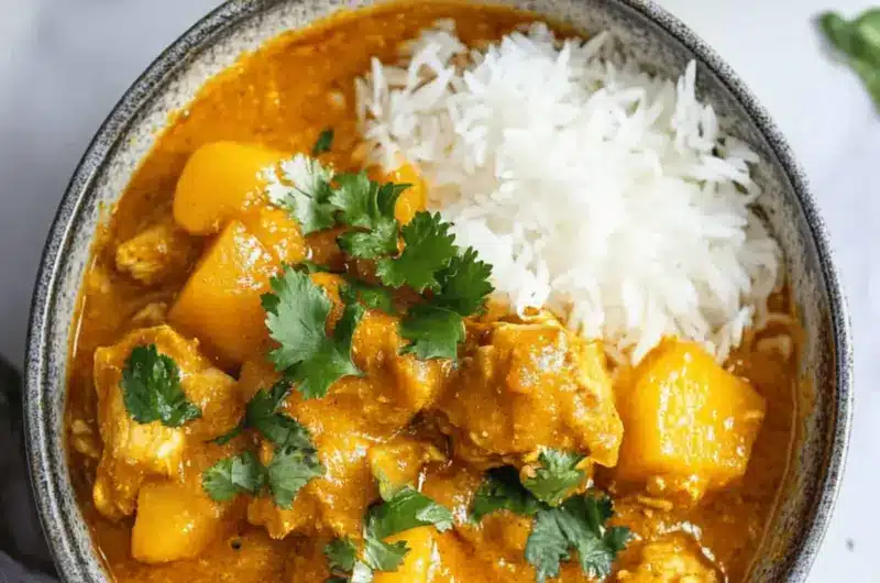 Slow Cooker Mango Chicken Curry