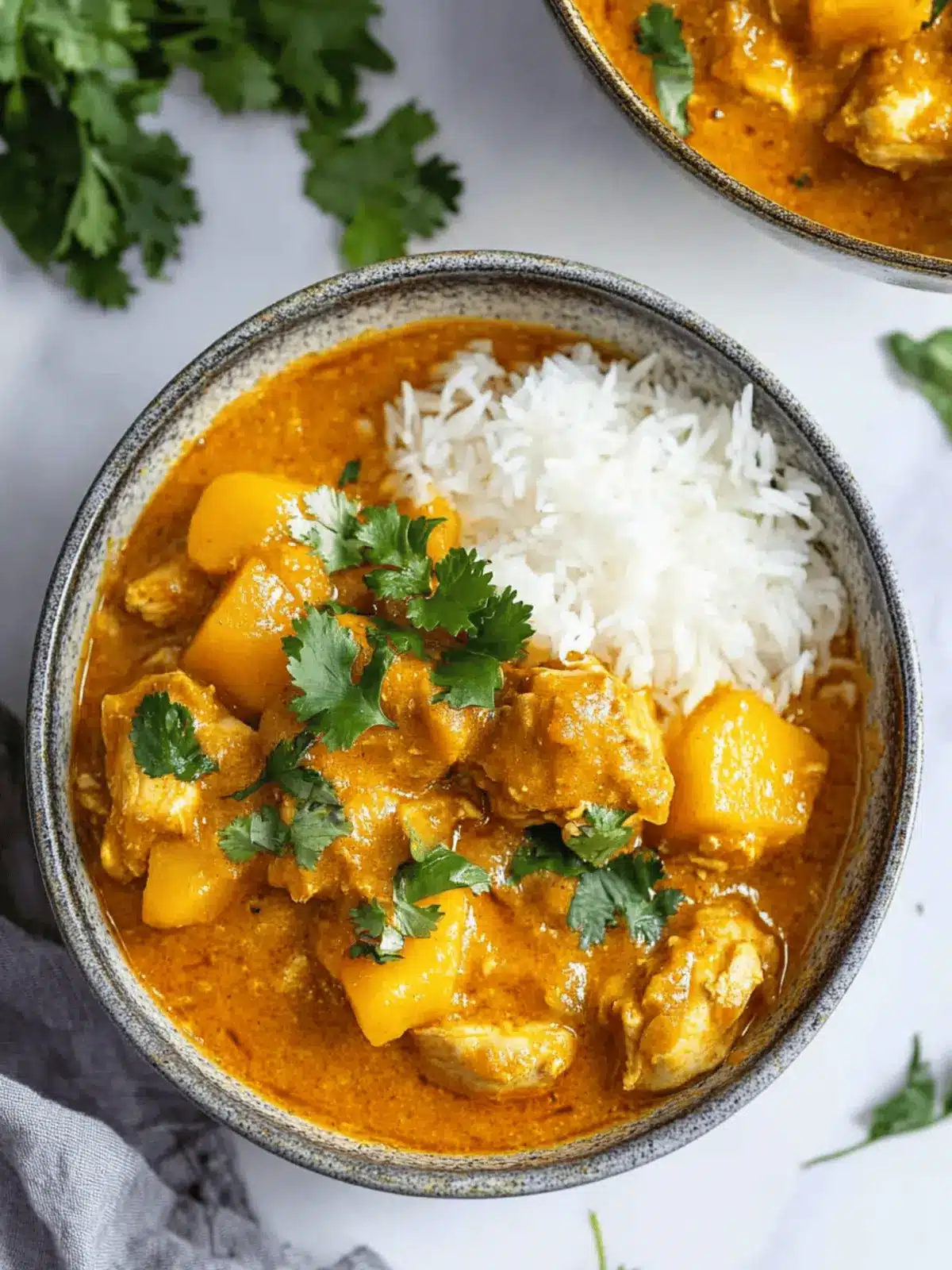 Slow Cooker Mango Chicken Curry