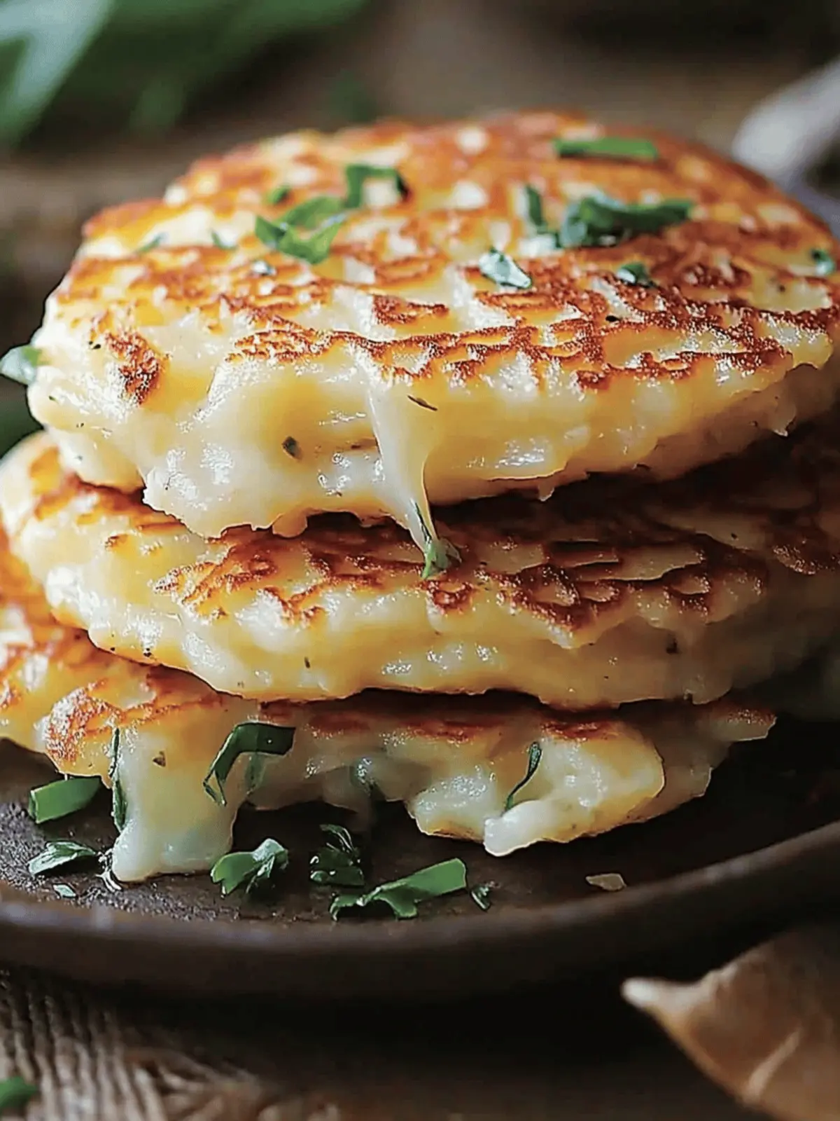 Potato and Onion Cheese Pancakes